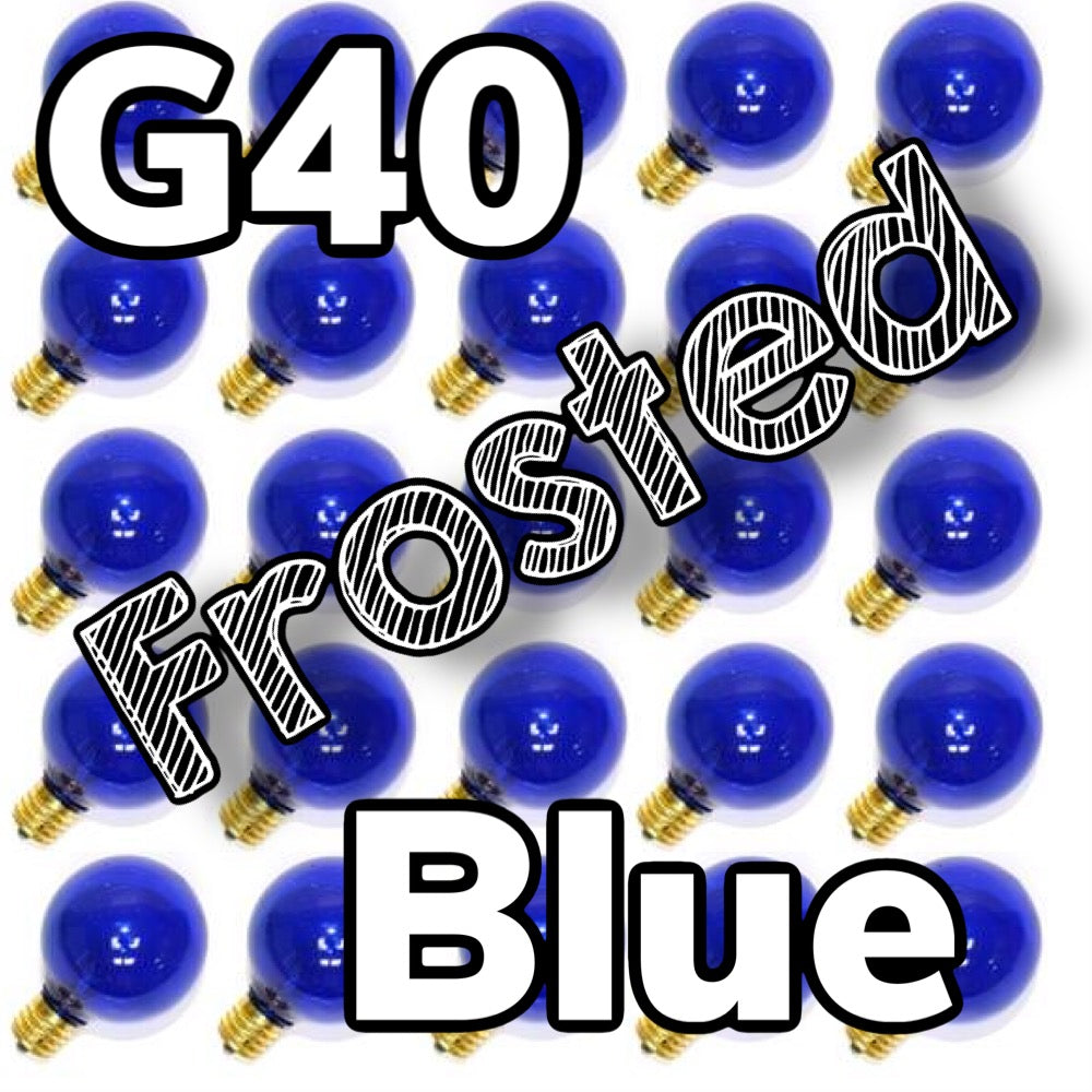 G40 Frosted Bulbs Box of 25