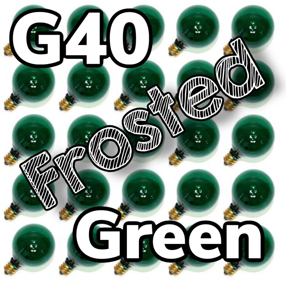 G40 Frosted Bulbs Box of 25