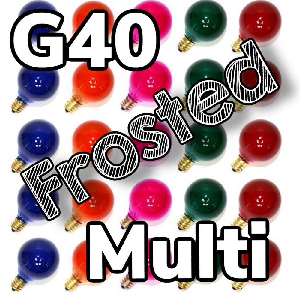 G40 Frosted Bulbs Box of 25