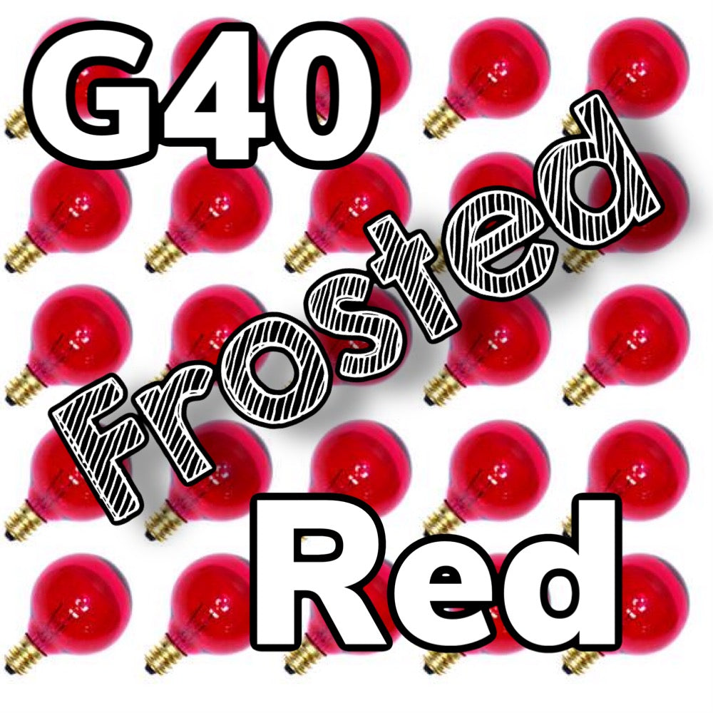 G40 Frosted Bulbs Box of 25