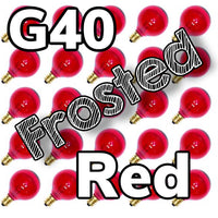 G40 Frosted Bulbs Box of 25