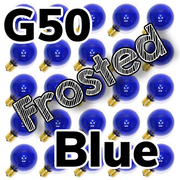 G50 (C9) Frosted Bulbs Box of 25