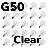 G50 Transparent Bulbs Box of 25