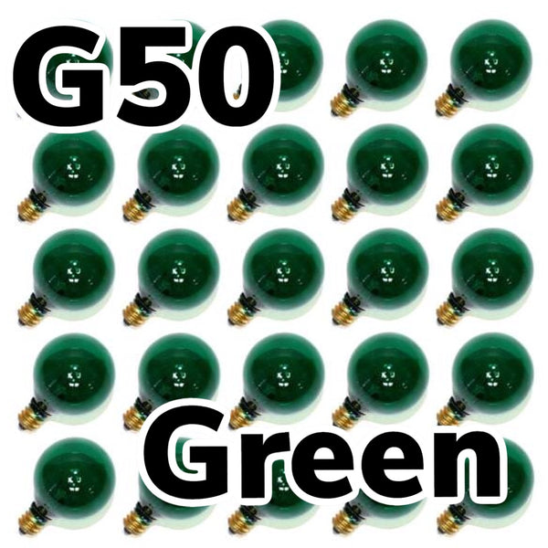 G50 (C9) Transparent Bulbs Box of 25