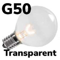 G50 Transparent Bulbs Box of 25