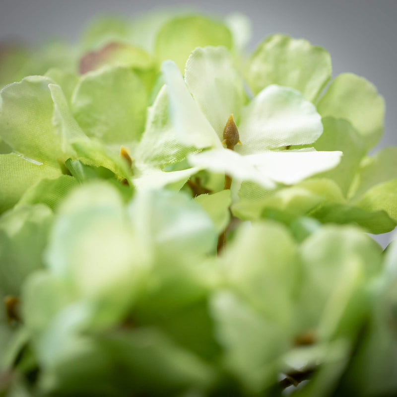 21" Green Hydrangea Spray