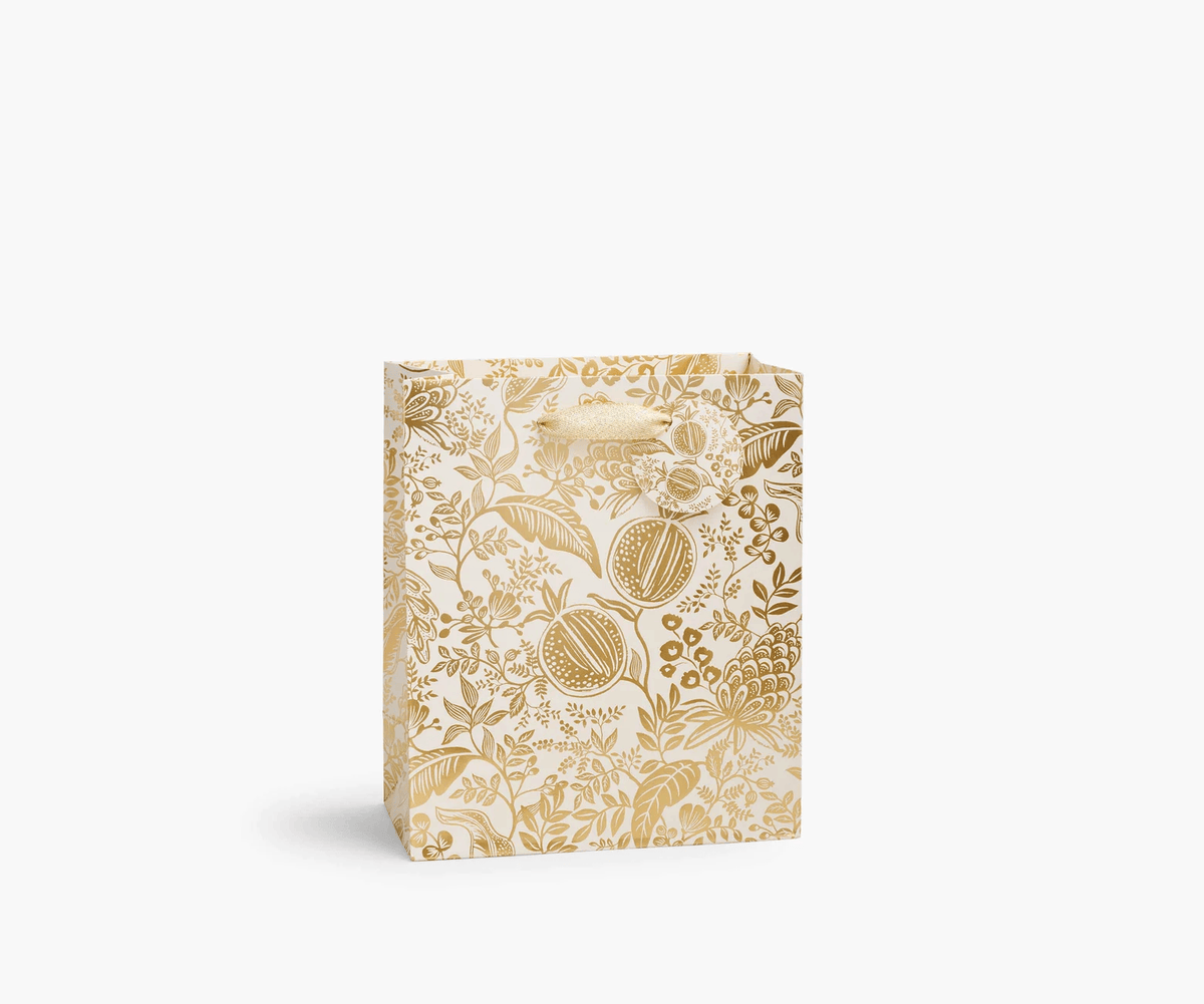 Gold Pomegranate Medium Gift Bag