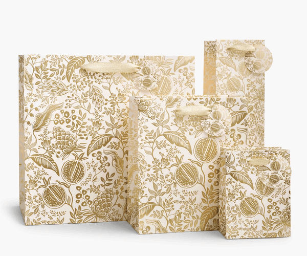 Gold Pomegranate Medium Gift Bag