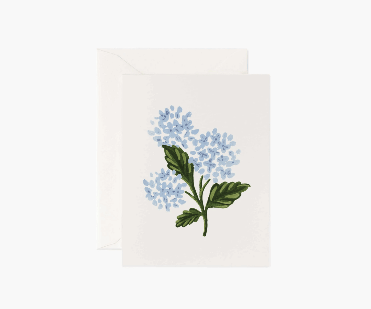 Hyrdrangea Bloom Card