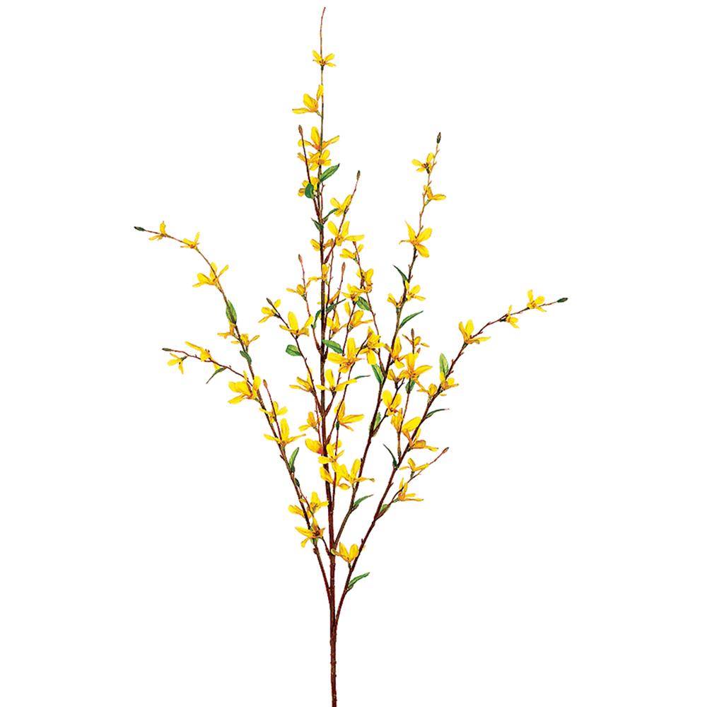 38" Yellow Forsythia Spray