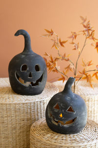 Jack O Lantern Clay Black Small