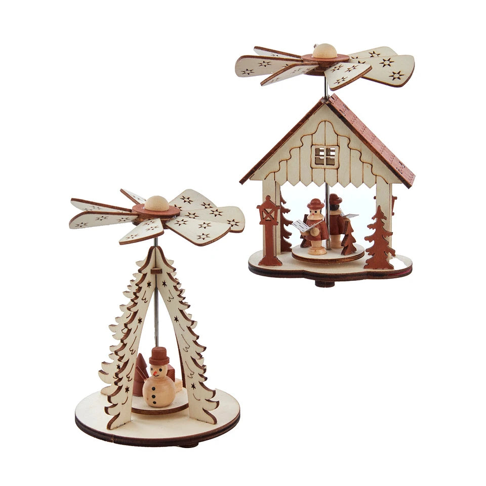 5" Courtyard With Carolers & Snowman Table Pieces, Assorted