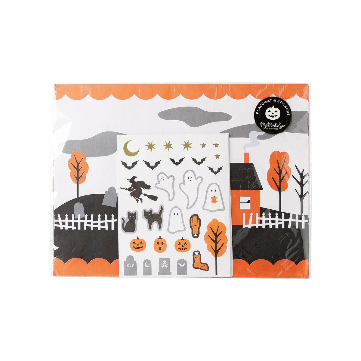 Halloween Placemat with Stickers