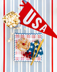 Navy Star Cocktail Napkin