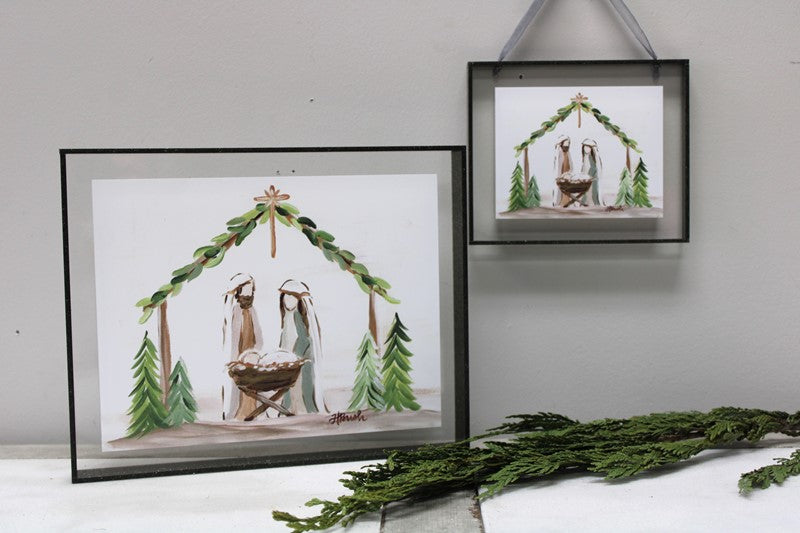 10x8" Framed Nativity Artwork