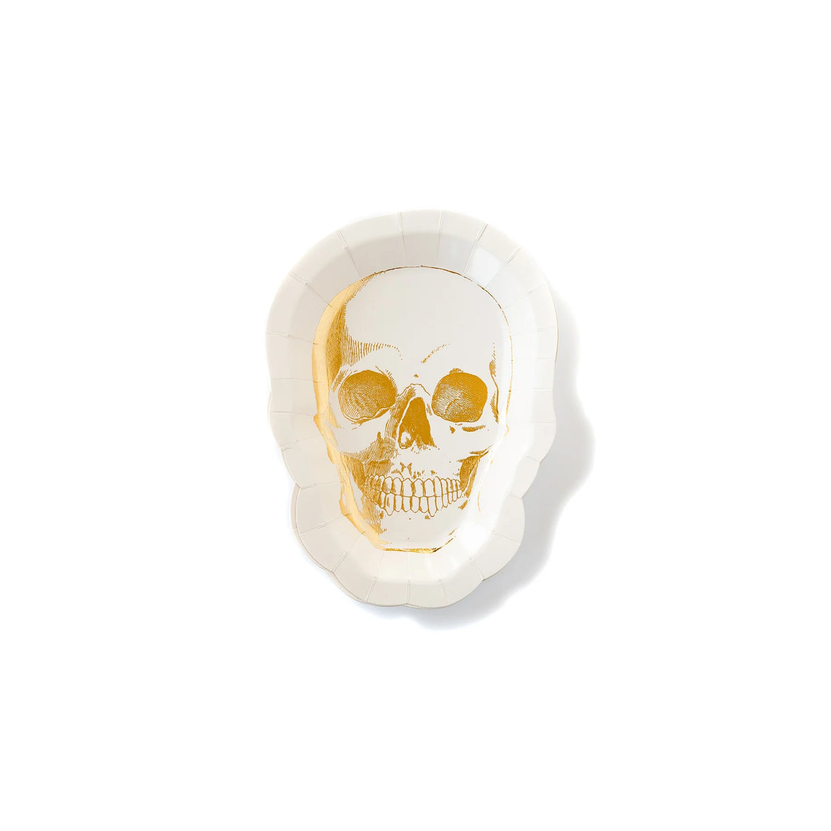 8" Skull Shaped Paper Plates