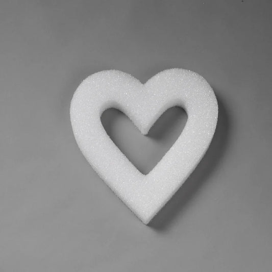 12"X1.5" White Open Heart Foam