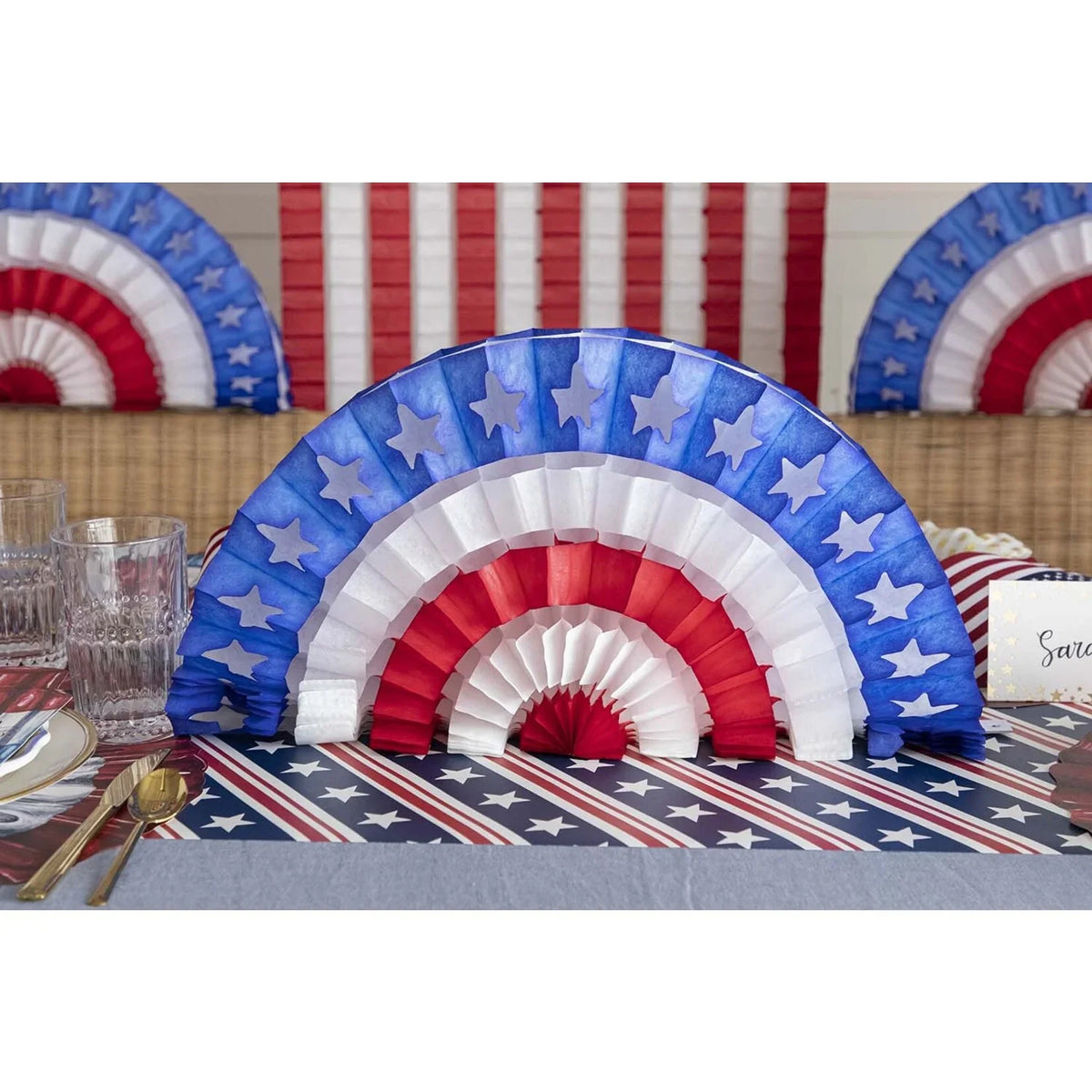 Fan Star Patriotic Small