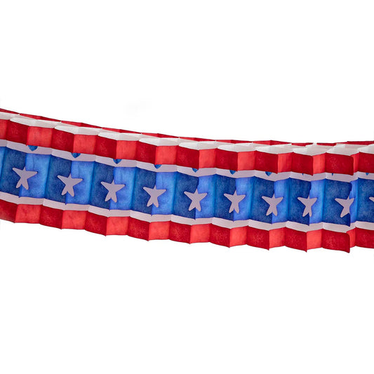 Honeycomb Patriotic Star Garland