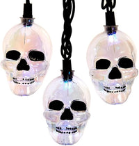 Lights Led Glitter Skull X10 Rgb