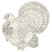 Die-cut Coloring Turkey Placemat