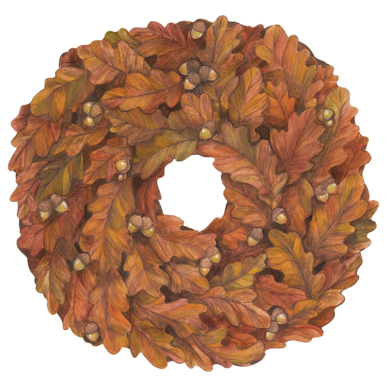 Hester & Cook Die Cut Autumn Wreath Placemat