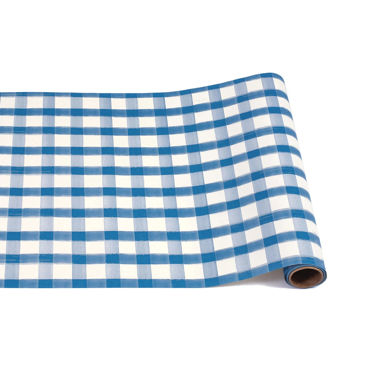 20X25' Blue White Plaid Runner