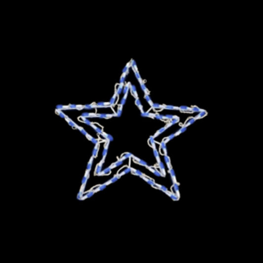 20" Blue Star LED Light