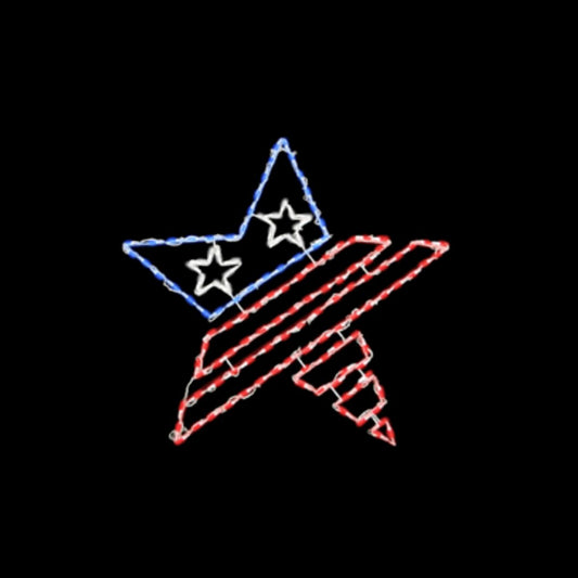 36" Star Patriotic LED Light