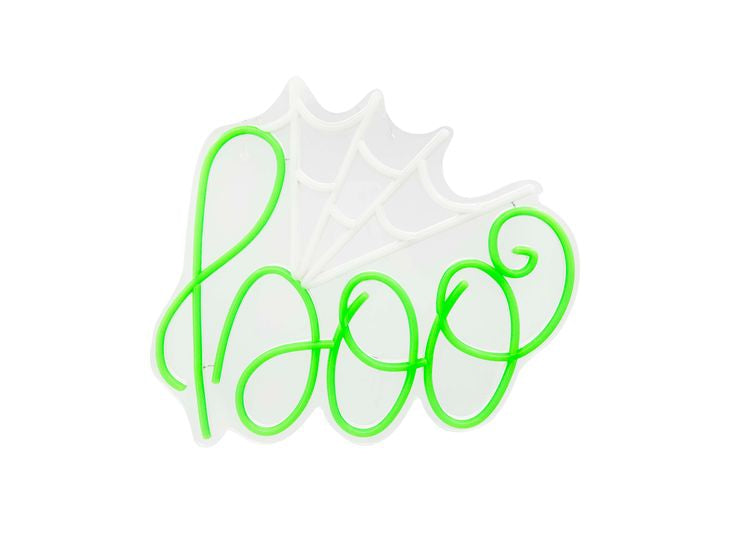 14.2" Boo Neon Green Sign