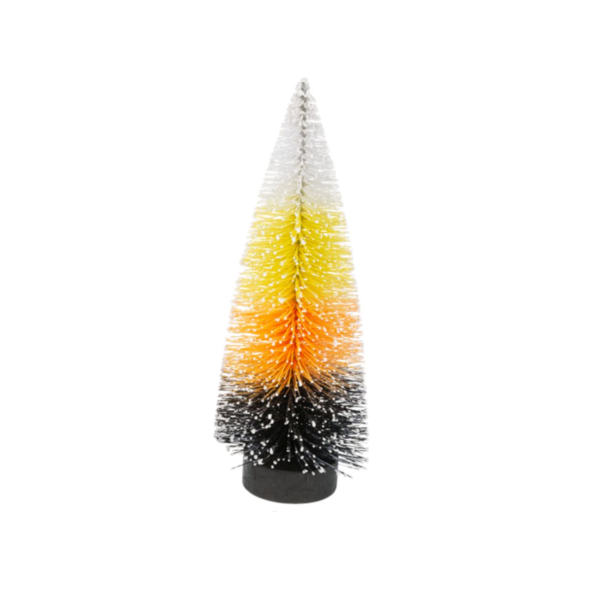 Halloween Candy Corn Bottle Brush Trees