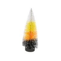 Halloween Candy Corn Bottle Brush Trees