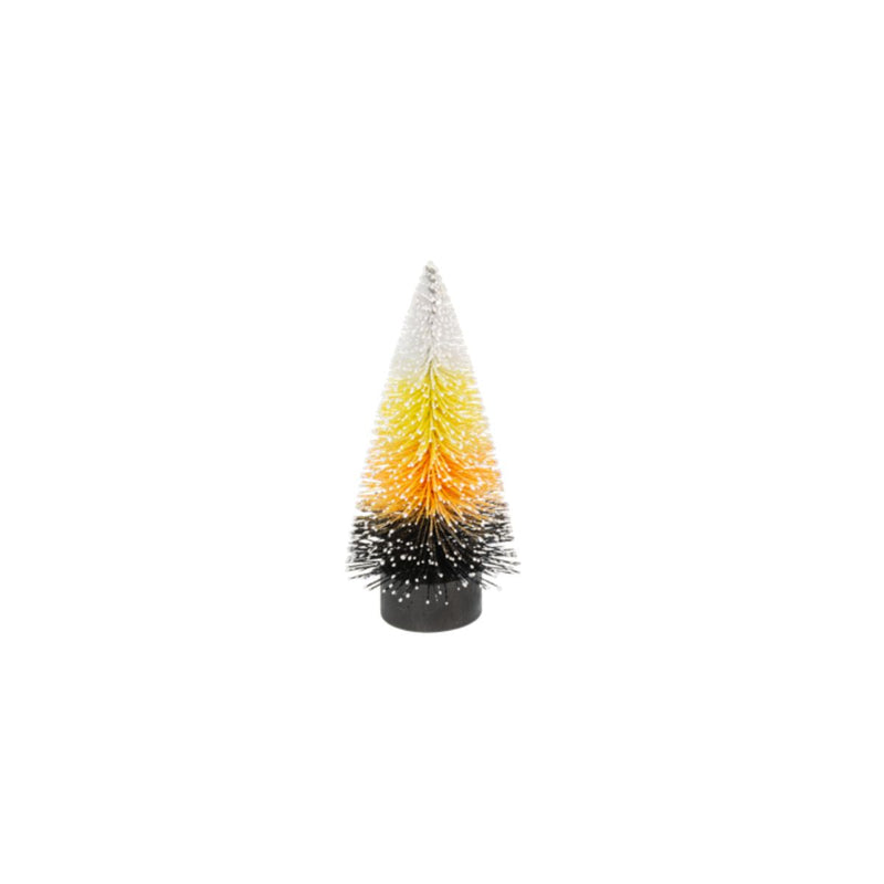 Halloween Candy Corn Bottle Brush Trees