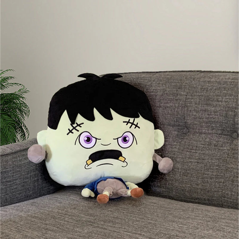 Pastel Frankenstein Halloween Plush Pillow