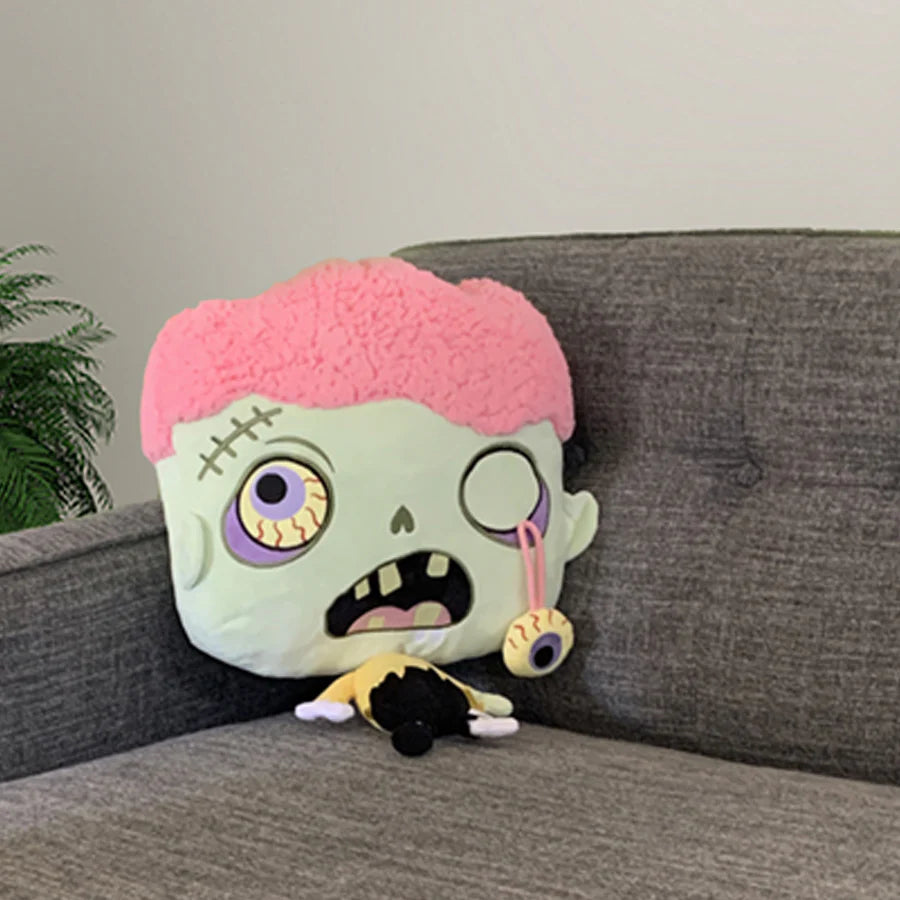 Pastel Zombie Halloween Plush Pillow