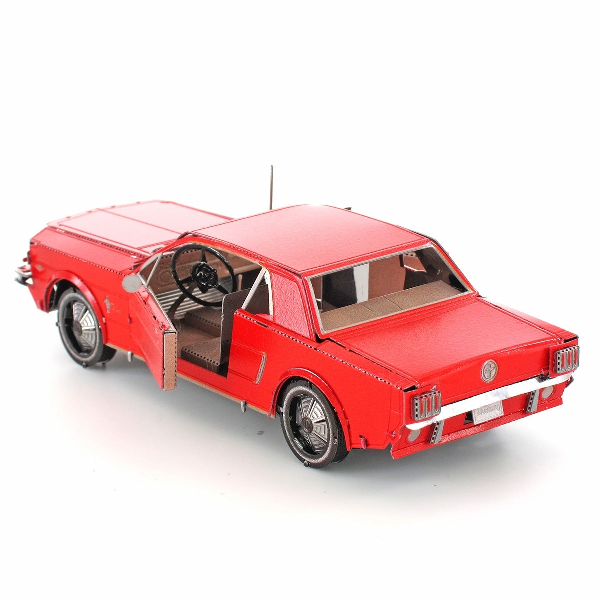 Car 1965 Ford Mustang Red Coupe 3D Metal Model