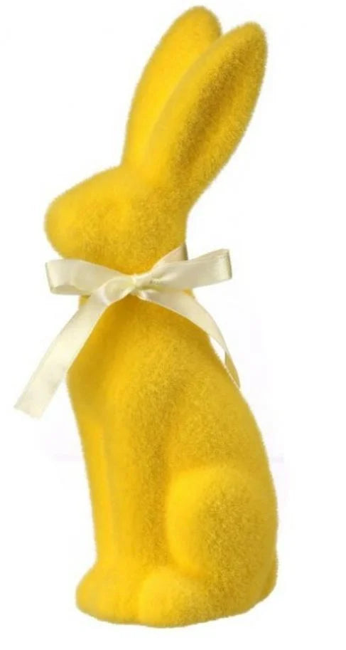 Terracotta Flocked Bunny Easter Spring Decor