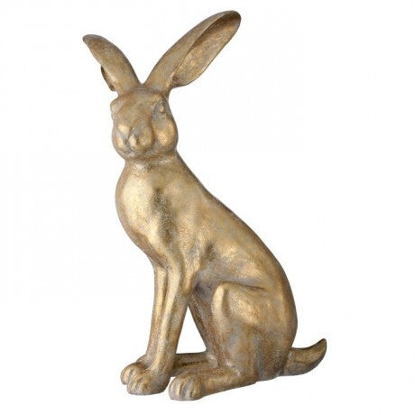 15.5" Resin Golden Bunny