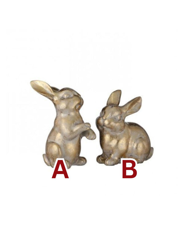 Golden Resin Bunny Assorted