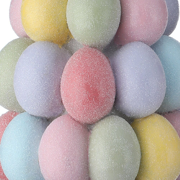 11" Sugared Easter Egg Tree with Pot Small