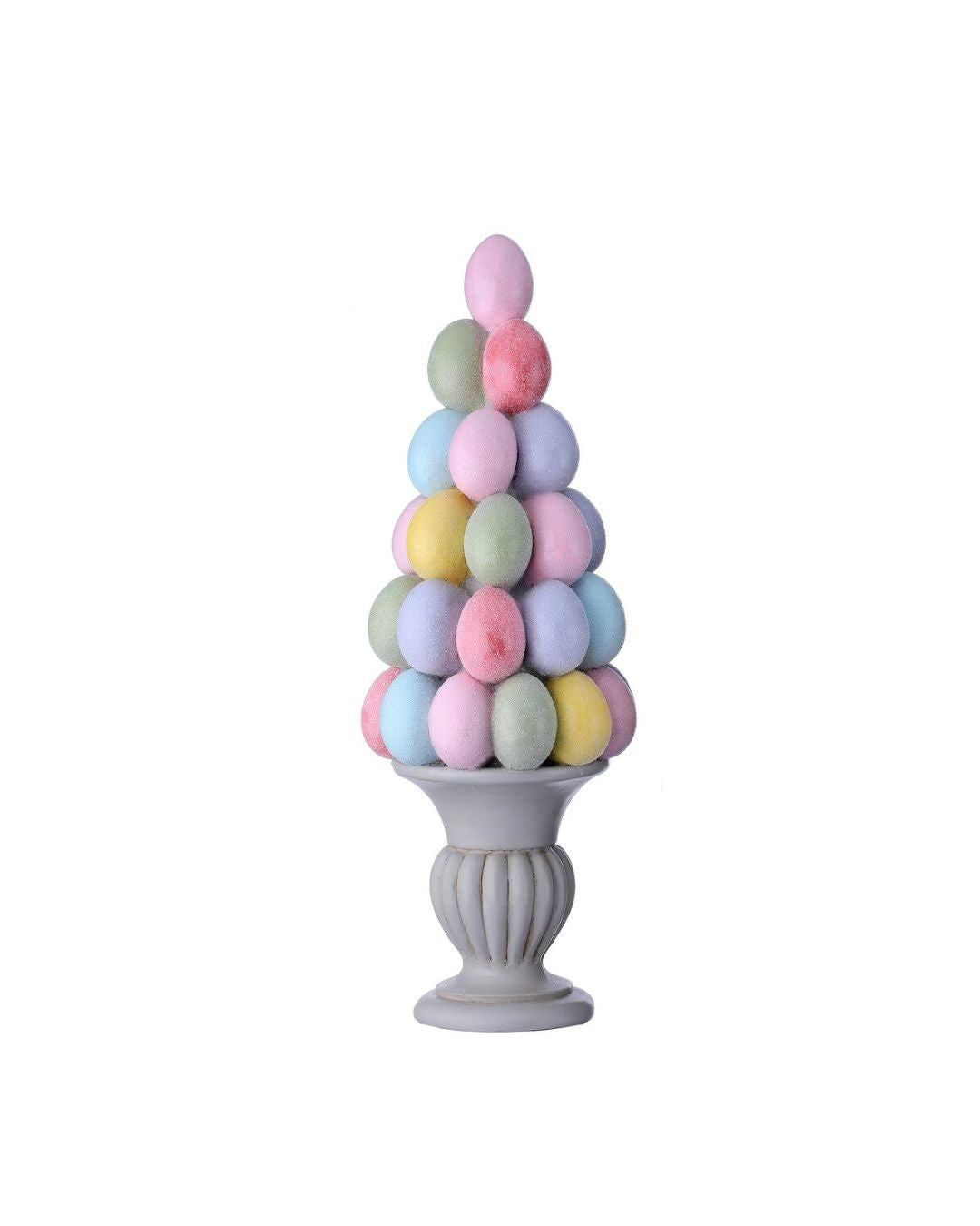 16" Sugared Easter Egg Tree with Pot Large