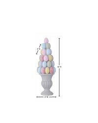 11" Sugared Easter Egg Tree with Pot Small