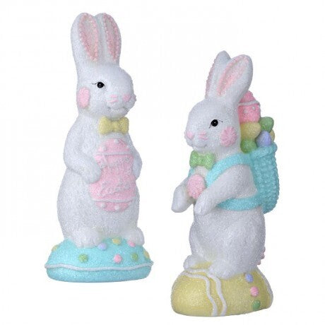 7" Resin Sugared Sweets Bunny Assorted