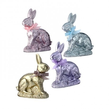 9" Resin Foil Chocolate Bunny, Assorted