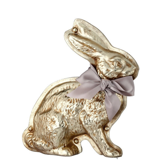 10.5" Resin Chocolate Foil Bunny