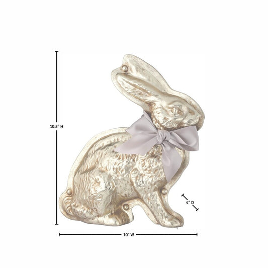 10.5" Resin Chocolate Foil Bunny