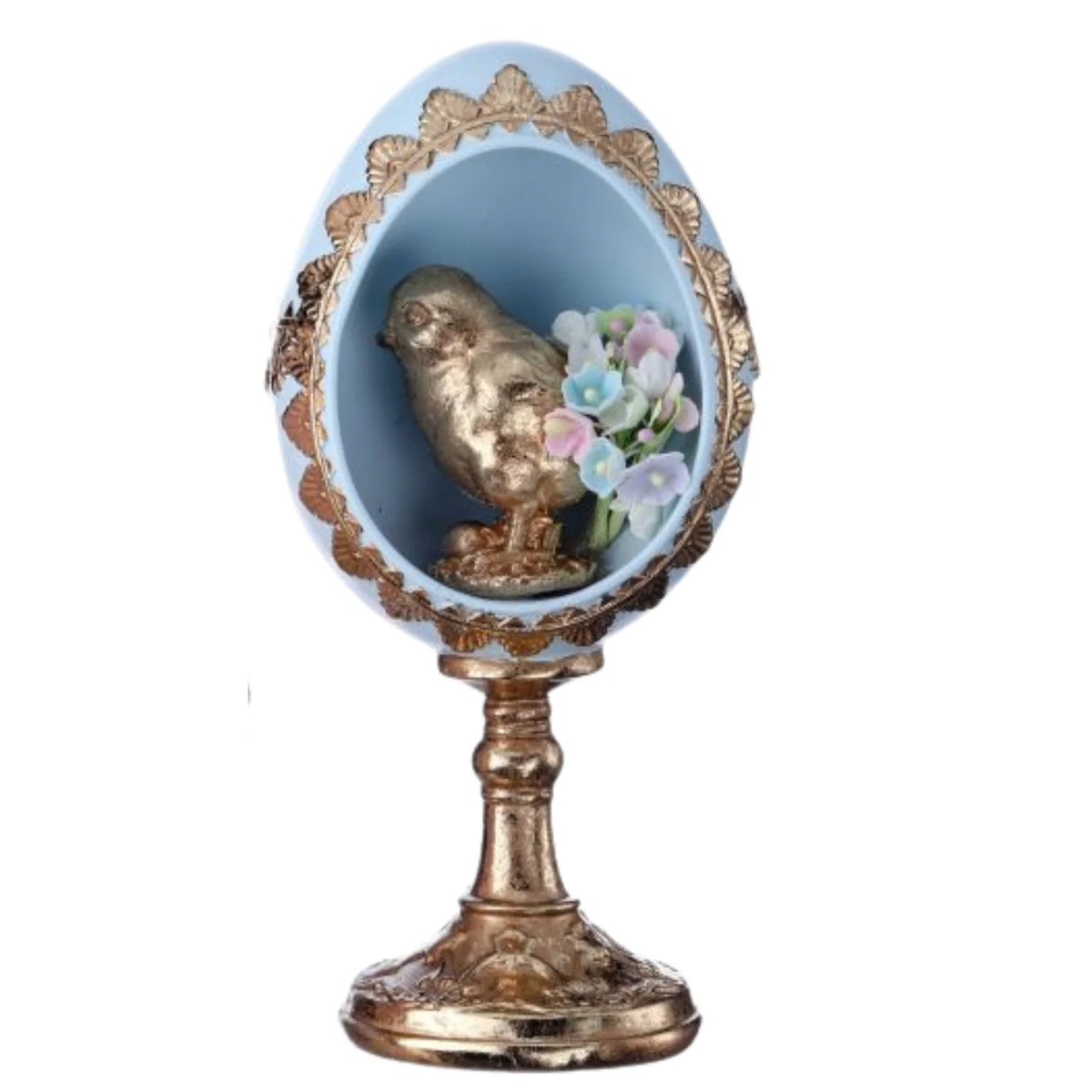 Bunny or Chick Egg On Pedestal/ Easter Egg Diorama - Assorted