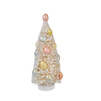 11" Cream Sugared Sisal Egg Tree, Small