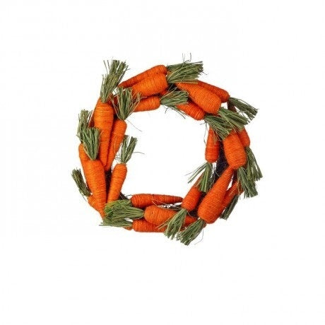 17" Jute Carrot Wreath