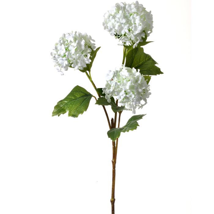 33" White Viburnum Spray